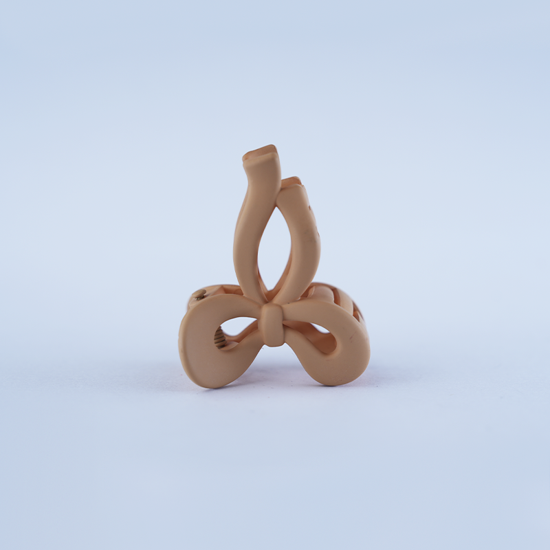Small Matte Bow-Shaped Hair Claw Clip| Stylish & Lightweight Claw Clips For Girls