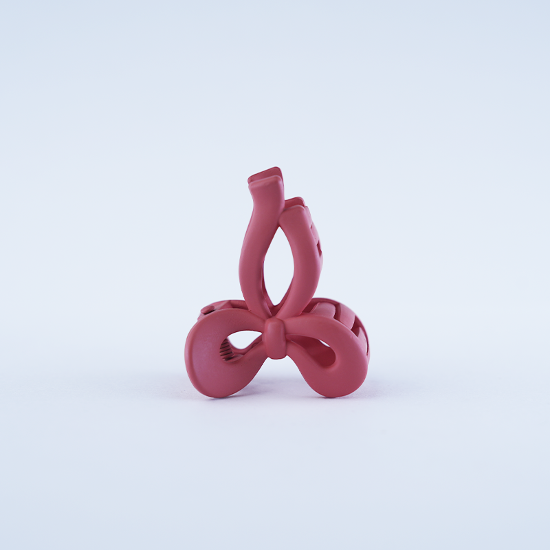 Small Matte Bow-Shaped Hair Claw Clip| Stylish & Lightweight Claw Clips For Girls