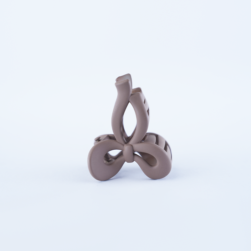 Small Matte Bow-Shaped Hair Claw Clip| Stylish & Lightweight Claw Clips For Girls
