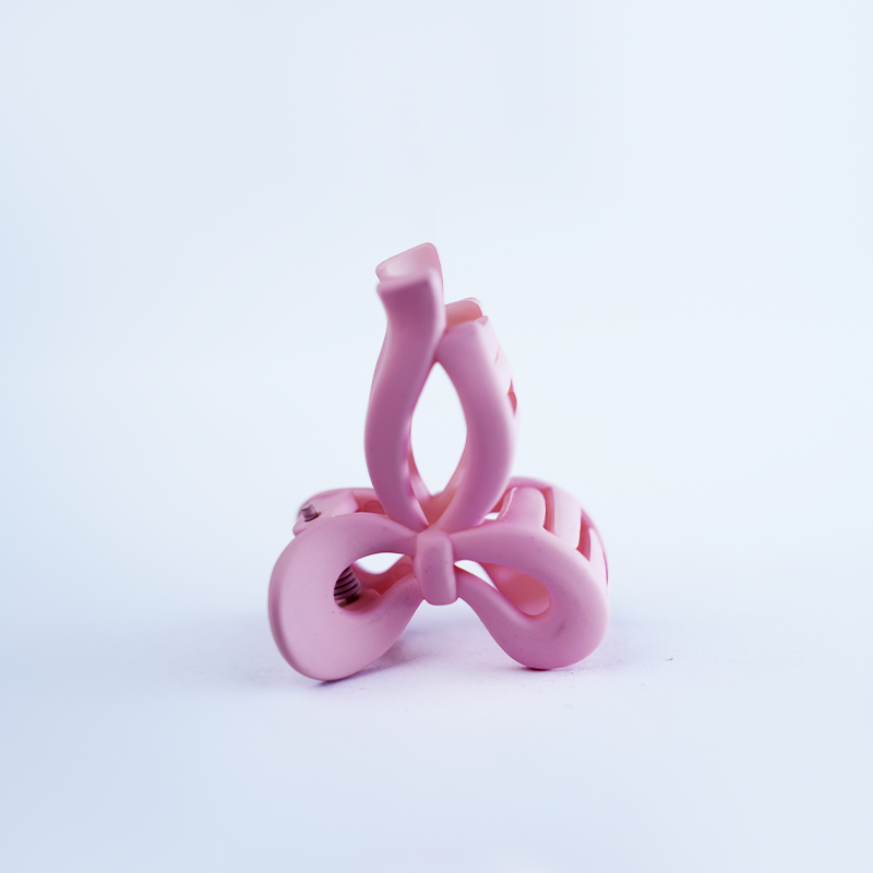 Small Matte Bow-Shaped Hair Claw Clip| Stylish & Lightweight Claw Clips For Girls