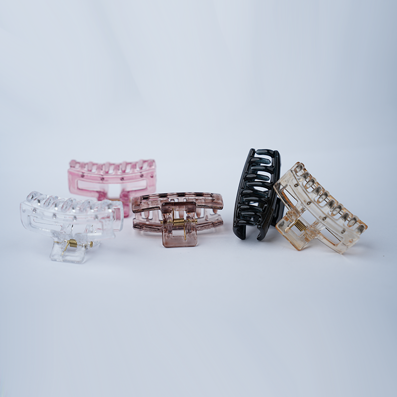 Transparent Watercolor Hair Claw Clips| Plastic Hair Claw For Girls and Women