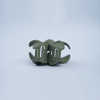 Plumeria Flower Claw Hair Clip| Five Petal Plumeria Flower Design| Matte Finish Hair Clip| Lightweight Form For Girls