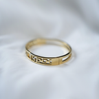 Gold-Plated Stainless-Steel Bangle Bracelet With a Cutout Design| Simple & Lightweight Bracelet For Girls