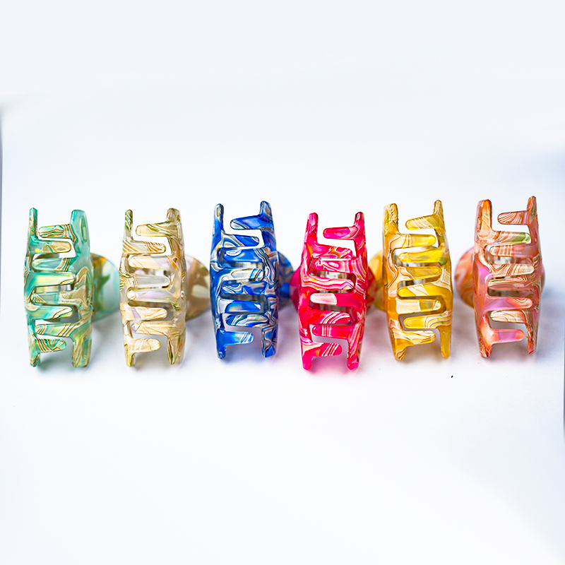 Stylish Acrylic Marble Design Hair Clutcher| Lightweight & Durable Hair Clip For women's