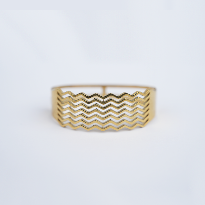 Zigzag Design Premium quality Stainless Steel Bracelet Bangle For Girls