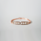 Rose Gold Toned Hinged Bangle bracelet| Embellished With Pearls & Cubic Zirconia |Hinged Design For Easy Wear & Secure Fit For Women's & Girls
