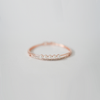 Rose Gold-Tone Finish Hinged Bangle Bracelet| Lustrous White Pearls & Sparkling Clear Crystals| Lightweight Bracelet For Women's & Girls
