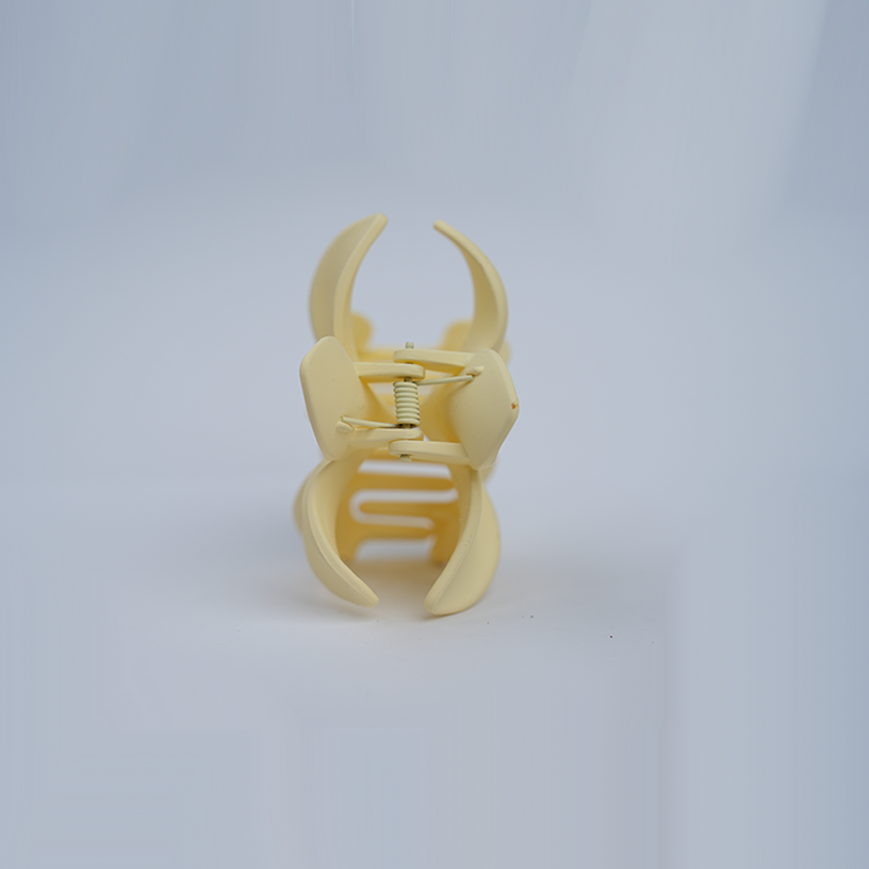 Plumeria Flower Claw Hair Clip| Five Petal Plumeria Flower Design| Matte Finish Hair Clip| Lightweight Form For Girls