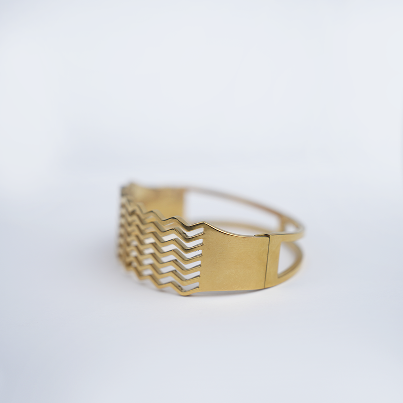 Zigzag Design Premium quality Stainless Steel Bracelet Bangle For Girls