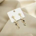 Anti-Tarnish Gold-Plated Stainless-Steel Earrings| Lightweight Earrings For Girls