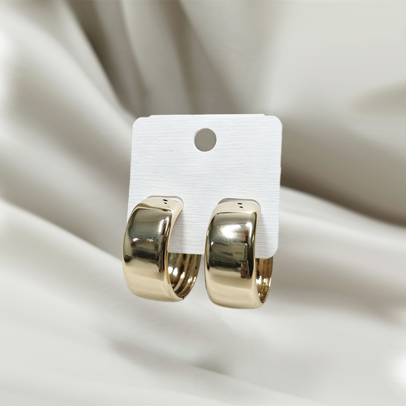 Rose Gold Plated Chunky Hoop Earrings| Lightweight Earrings For Girls