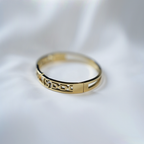 Gold-Plated Stainless-Steel Bangle Bracelet With a Cutout Design| Simple & Lightweight Bracelet For Girls