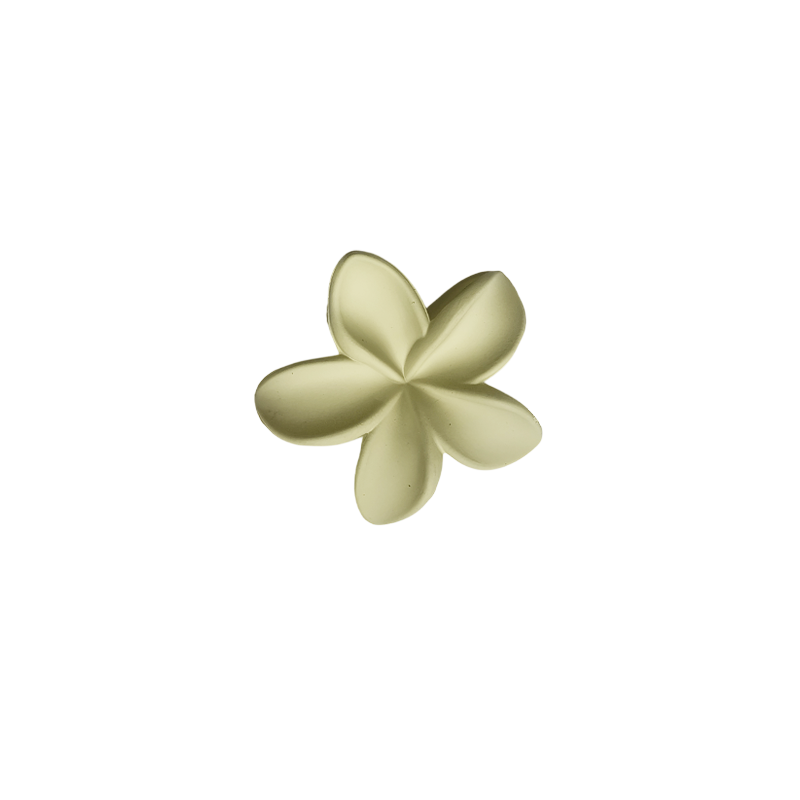 Plumeria Flower Claw Hair Clip| Five Petal Plumeria Flower Design| Matte Finish Hair Clip| Lightweight Form For Girls