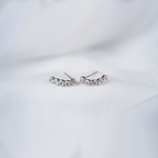 Silver Plated Cubic Zirconia Stone Studded Choker Necklace & Earrings Set For Girls