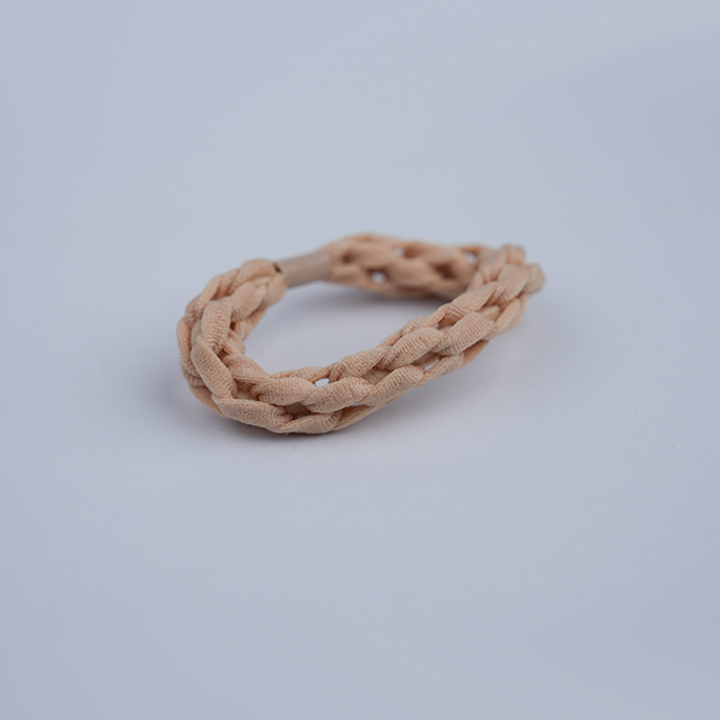 Braided Fabric Hair Tie| Elastic Hair Tie For Women's & Girls| Soft & Stretchy Fabric| Suitable For All Hair Types| Pack of 5