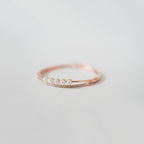 Rose Gold-Tone Finish Hinged Bangle Bracelet| Lustrous White Pearls & Sparkling Clear Crystals| Lightweight Bracelet For Women's & Girls