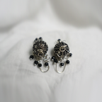 Traditional Oxidized Silver Jhumka Earrings| Antique finish Jhumka For Girls