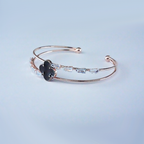 Anti-Tarnish Clover Bracelet| Black Clover Charm & Crystal accents| Lightweight Bracelet for women's/ Girls