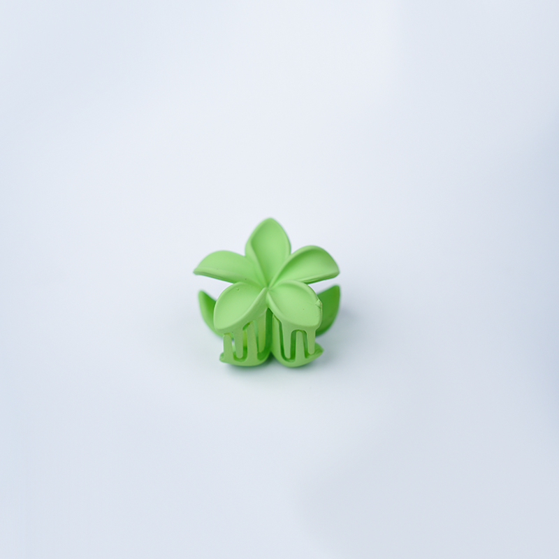 Plumeria Flower Claw Hair Clip| Five Petal Plumeria Flower Design| Matte Finish Hair Clip| Lightweight Form For Girls