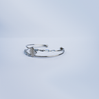 Double band Open Cuff Bracelet With Stones| Charming Motif & Sparkling Crystals| Lightweight Bracelet For Women's/Girls