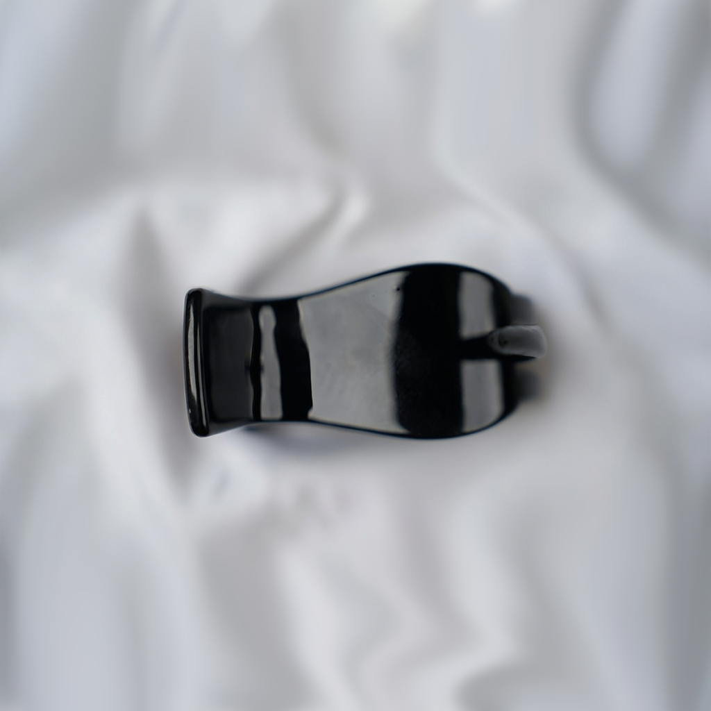 Black Plastic Jaw Hair Clips| Strong, Secure & Non-Slip Hair Clip For Girls| Pack of 6