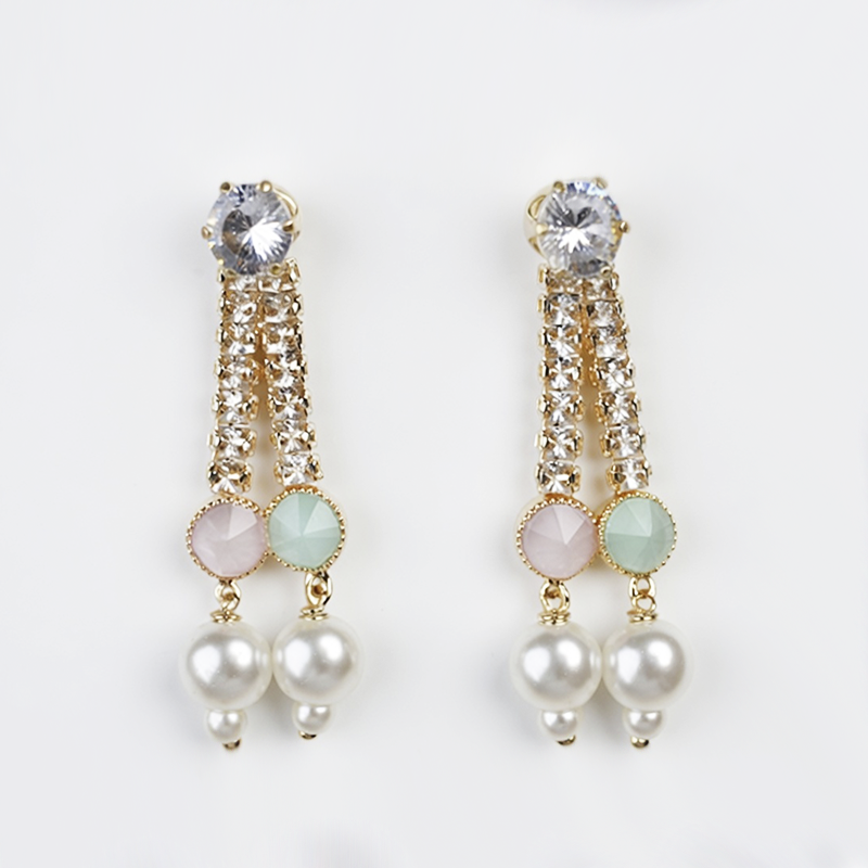 Silvermerc Designs Gold-Plated beads-beaded jewellery set with pink and white pearl-beaded Choker Necklace