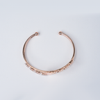 Double band Open Cuff Bracelet With Stones| Charming Motif & Sparkling Crystals| Lightweight Bracelet For Women's/Girls