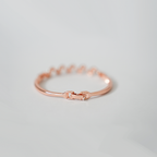 Rose Gold Toned Wavy Bangle Bracelet| Lustrous Pearls & Sparkling Clear Crystals| Lightweight Bangle For Women's