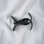 Black Plastic Jaw Hair Clips| Strong, Secure & Non-Slip Hair Clip For Girls| Pack of 6