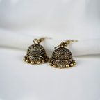 Oxidized Gold Plated Jhumka Earrings| Traditional Indian Jhumka For Girls