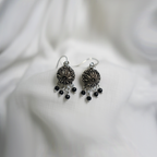 Traditional Oxidized Silver Jhumka Earrings| Antique finish Jhumka For Girls
