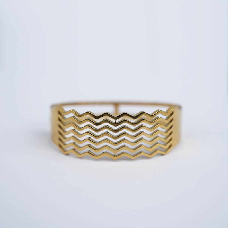 Zigzag Design Premium quality Stainless Steel Bracelet Bangle For Girls