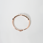 Rose Gold Toned Hinged Bangle Bracelet| Embellished With Lustrous White Pearls & Sparkling Cubic Zirconia| Lightweight Bracelet For Women's & Girls