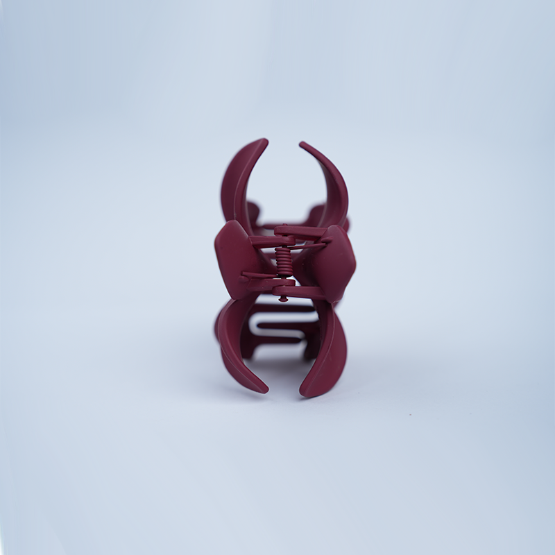 Plumeria Flower Claw Hair Clip| Five Petal Plumeria Flower Design| Matte Finish Hair Clip| Lightweight Form For Girls