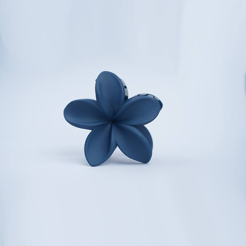 Plumeria Flower Claw Hair Clip| Five Petal Plumeria Flower Design| Matte Finish Hair Clip| Lightweight Form For Girls